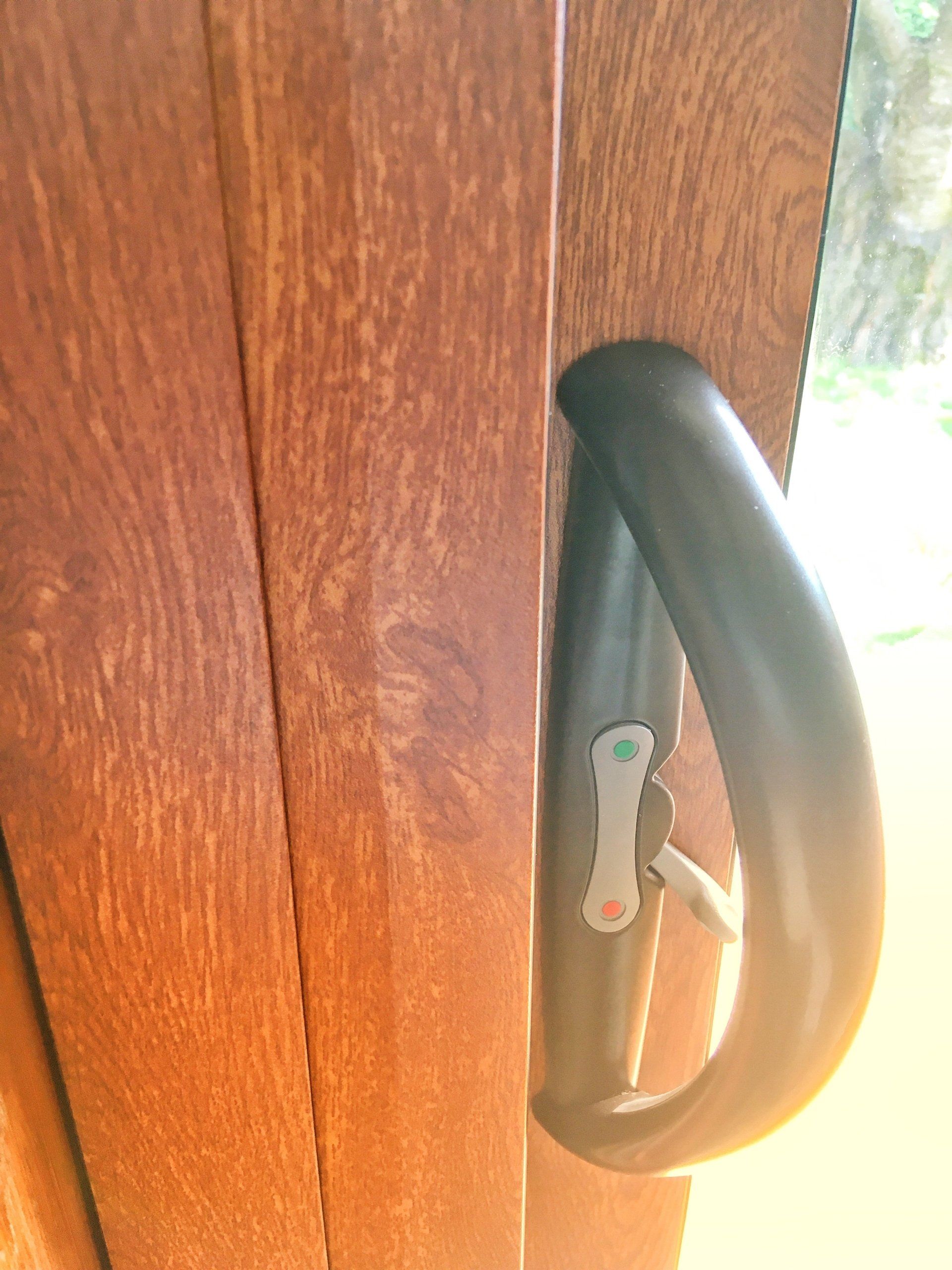 Serrure en gros plan