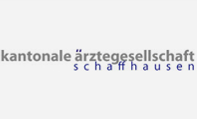 The logo for cantonale arztegesellschaft schaffhausen is on a white background.