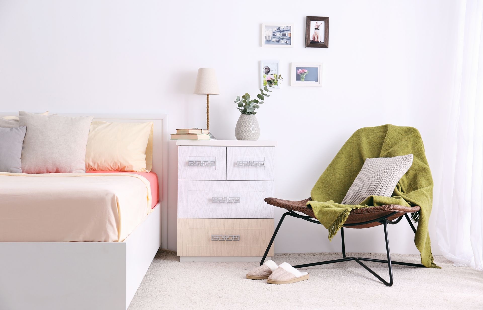 Moquette dans une chambre