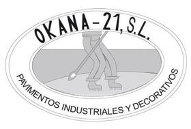 Un logotipo en blanco y negro para Okana-21, SL