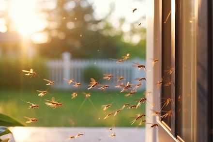 Insekten vor Insektenschutzgitter