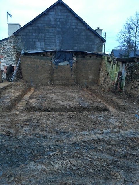 Terrassement agrandissement de maison