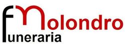 El logotipo de Molondro Funeraria es rojo y negro sobre un fondo blanco.