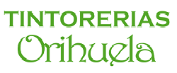 Un logotipo verde y blanco para Tintorerías Orihuela.