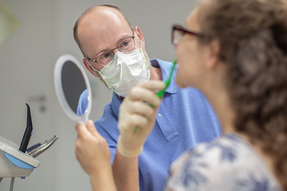 Muster zur Zahnaufhellung