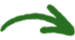 Flèche verte courbée pointant vers la droite.