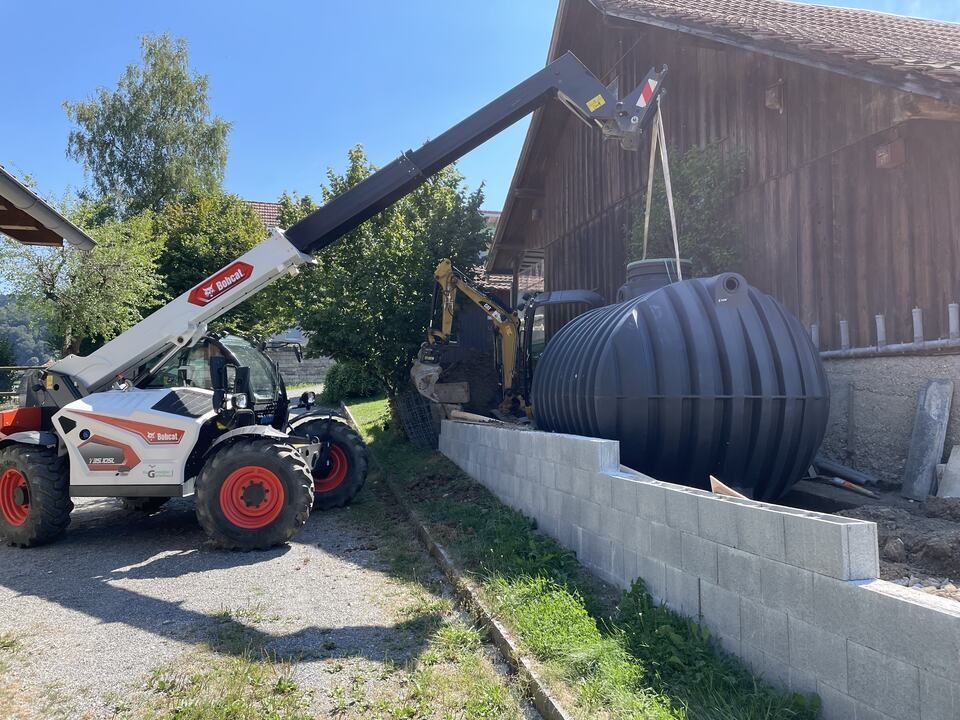 Hugentobler Gartenbau GmbH Wassertank