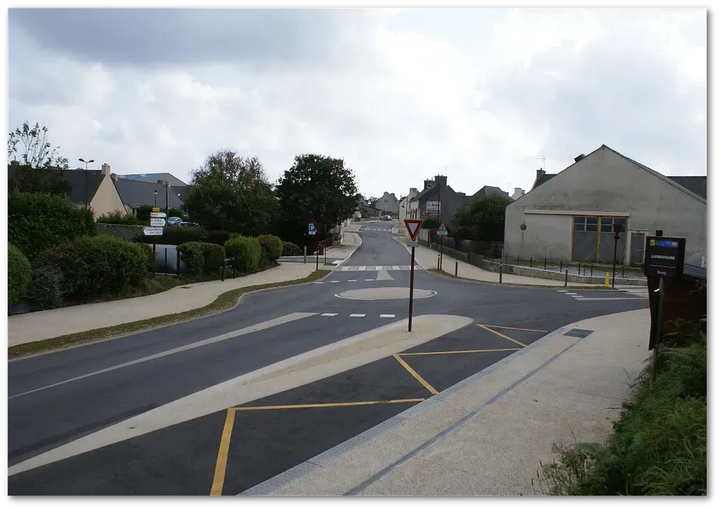 Voirie d'un village rénovée