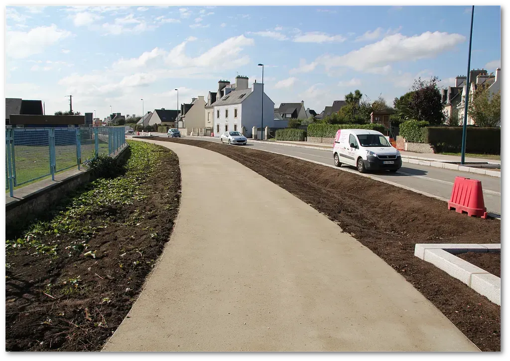 Création d'un trottoir