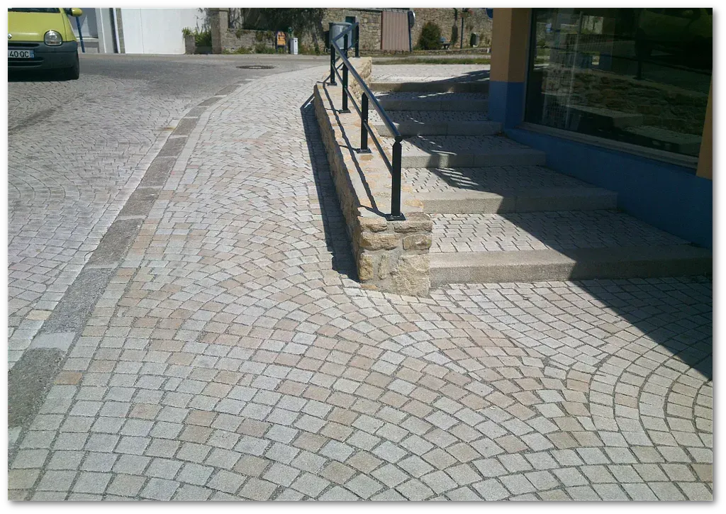 Pavage d'un centre-ville