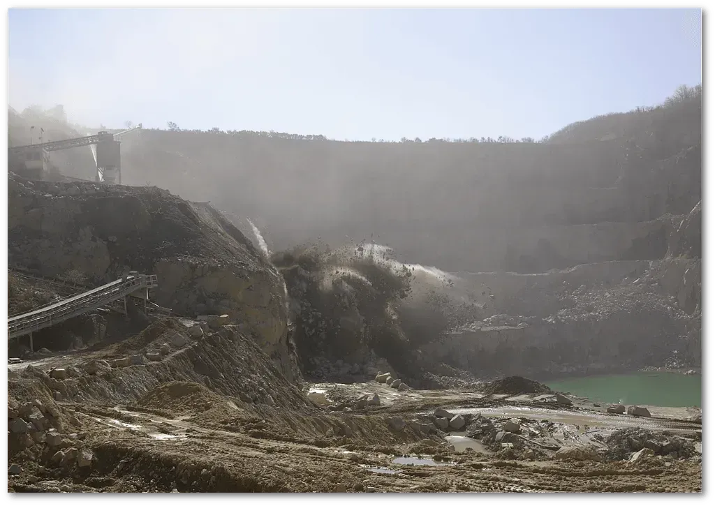 Carrière Guena en vue aérienne
