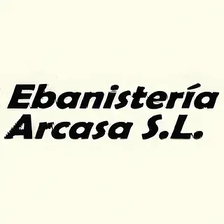 Un logotipo en blanco y negro para ebanisteria arcasa sl