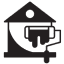 Icon Haus und Malerrolle