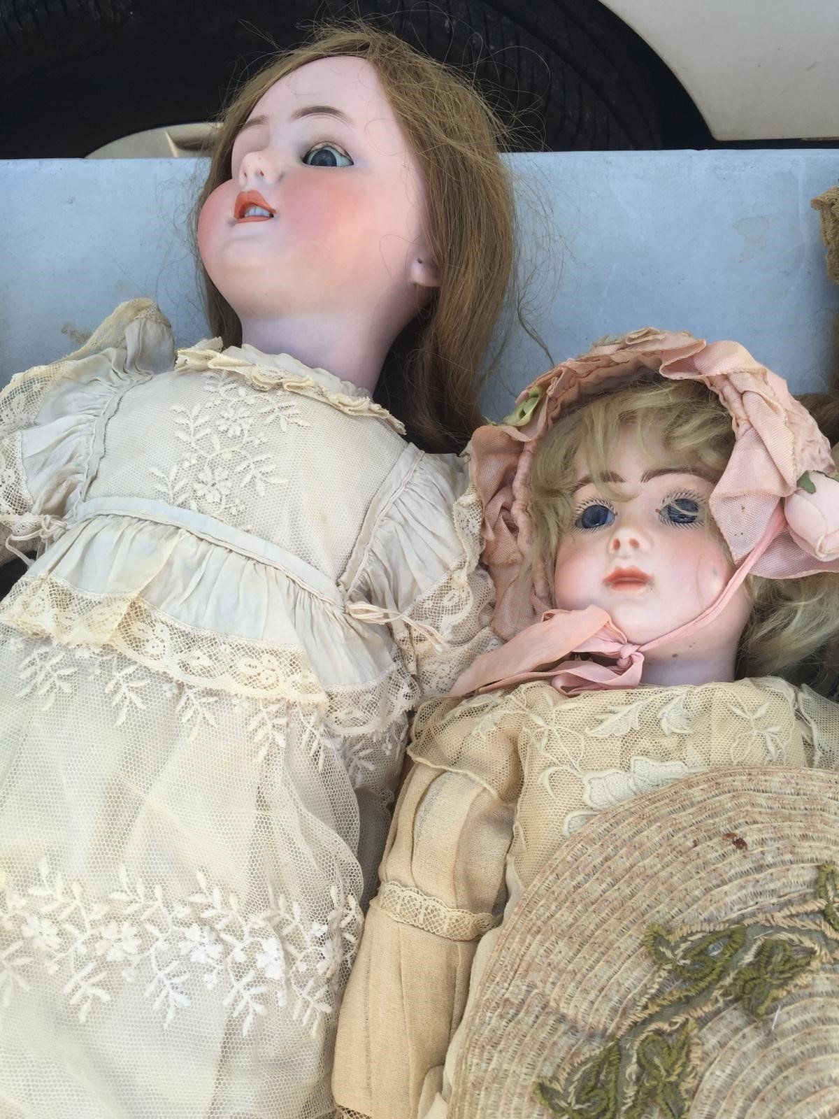 Jouets Antiquités : 2 poupées