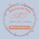 Logotipo circular azul y rosa de 