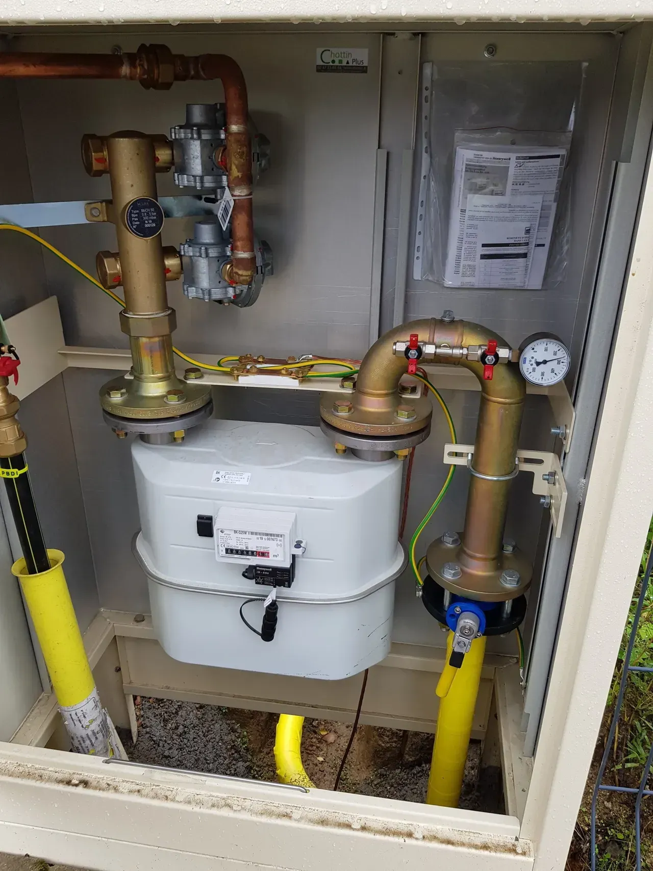 Branchement gaz naturel