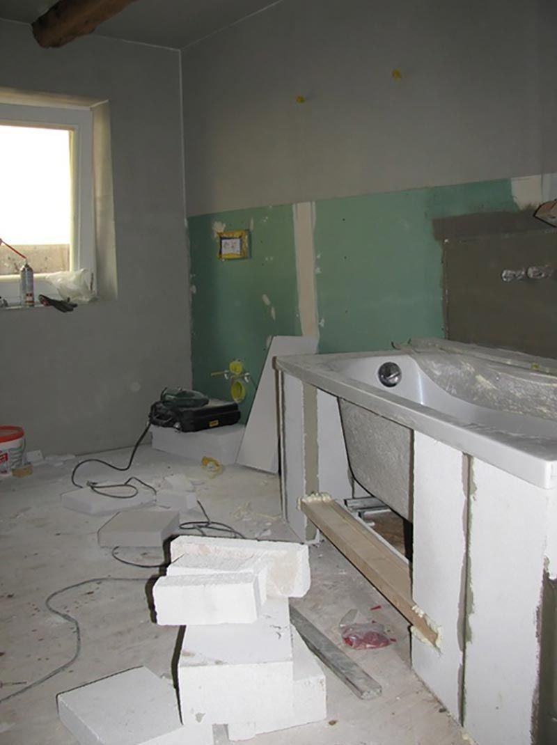 Badezimmer in Arbeit