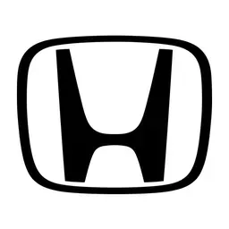 Logotipo de Honda en blanco y negro: una