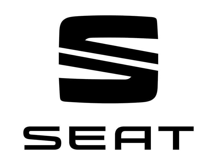 Logotipo de SEAT en negro con una