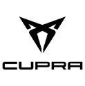 Logotipo de Cupra negro con una forma de