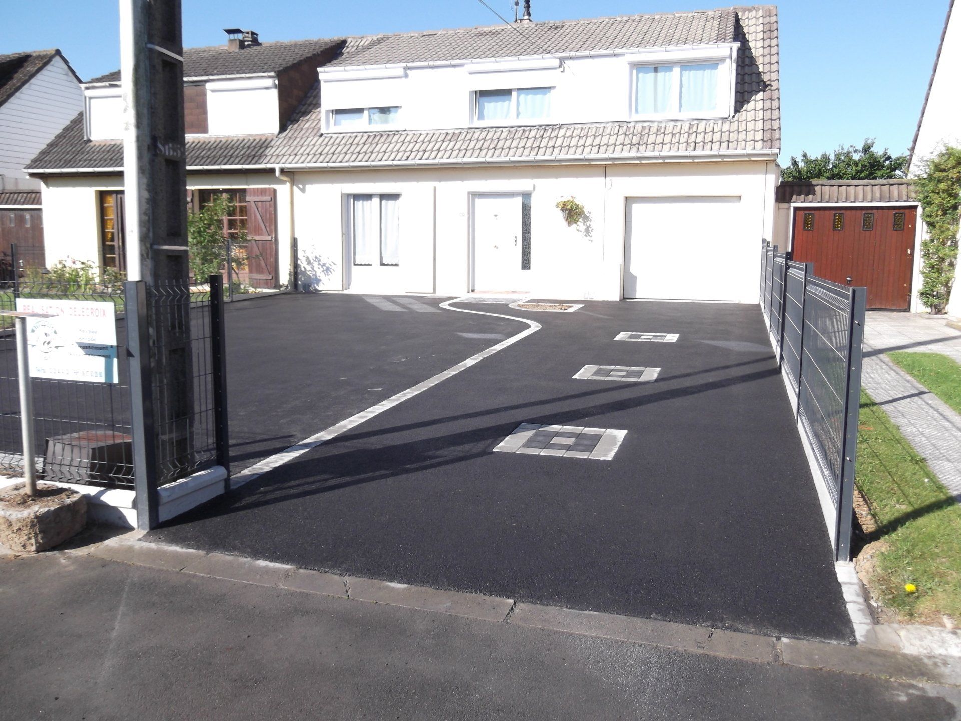 Enrobés pavés gris