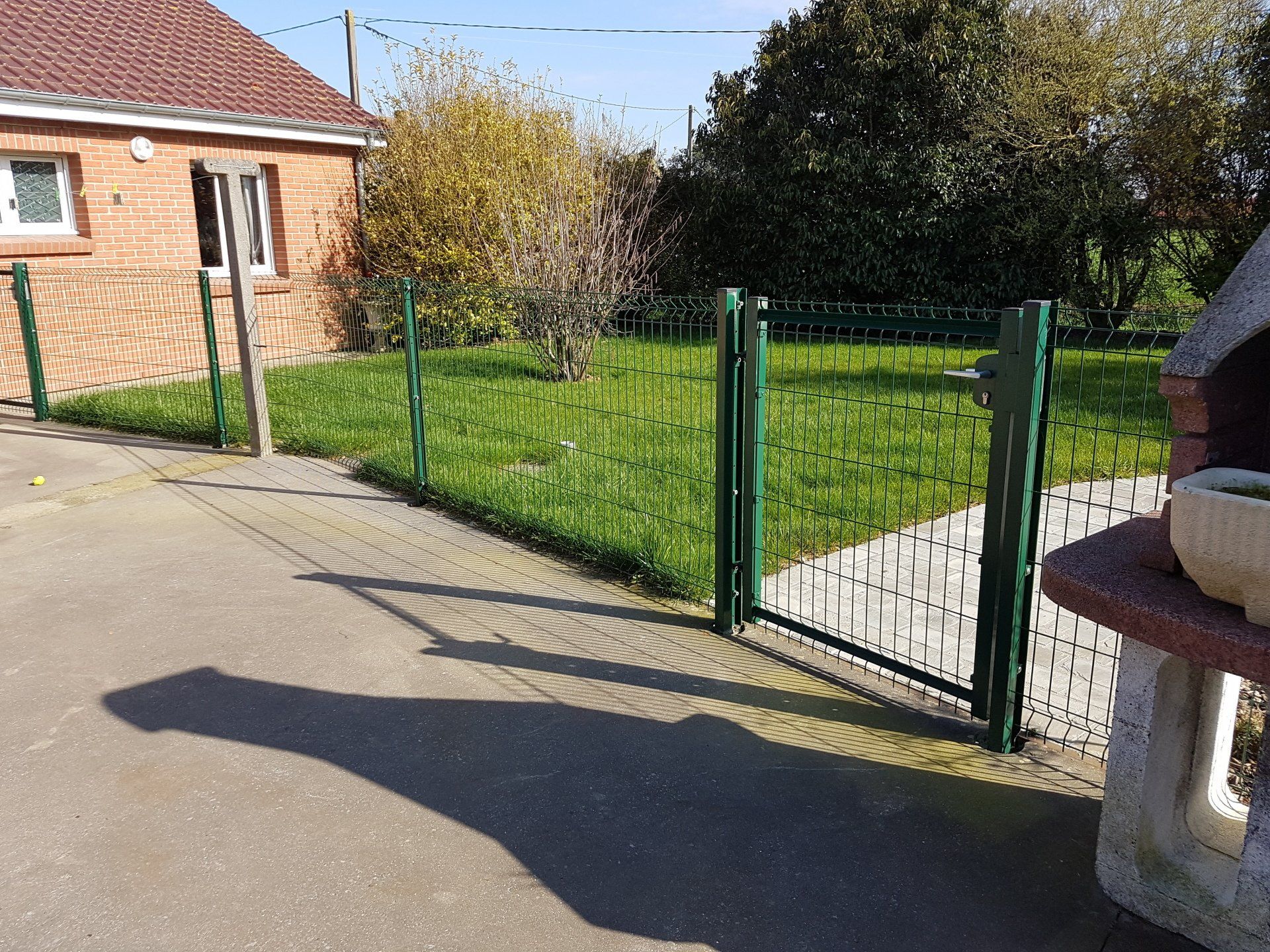 Portillon en grillage souple