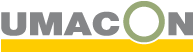 Se muestra un logotipo de umacon sobre un fondo blanco.