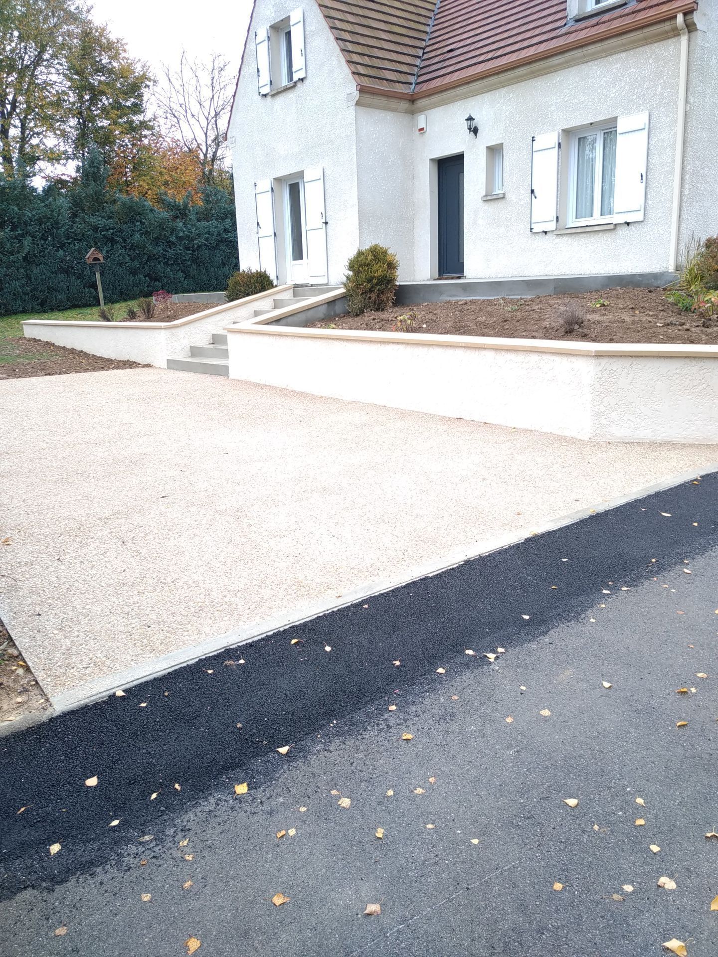 Béton et entrée de maison