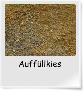 Auffüllkies. Gelber, braunes Kies.