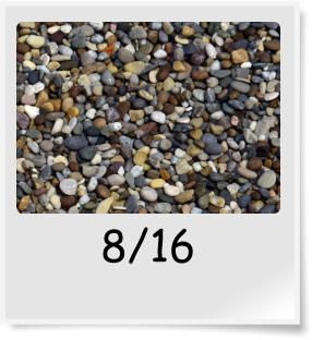Verschieden farbige Steine 8/16