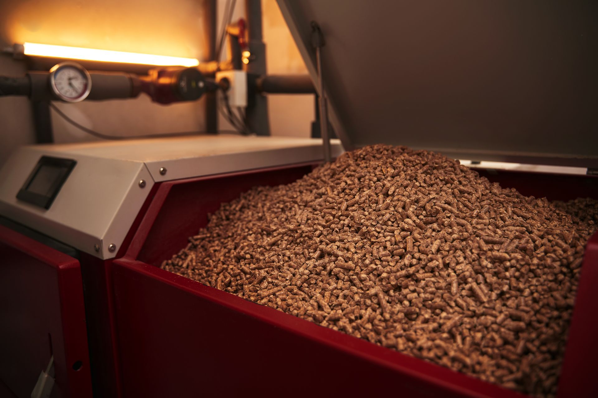 Silo d'une chaudière à pellets