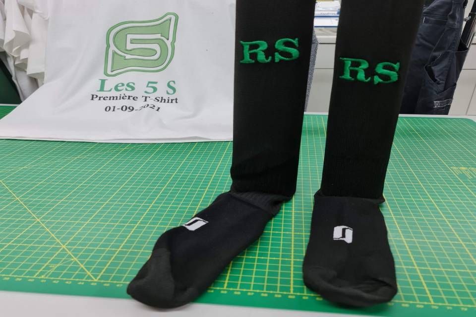 chaussettes personnalisées avec initiales
