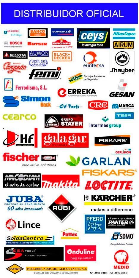 Una lista de logotipos para una variedad de empresas