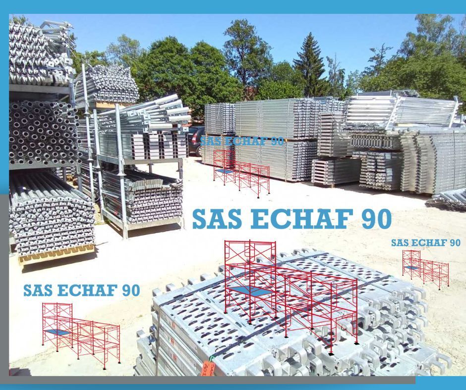 échafaudages rangés