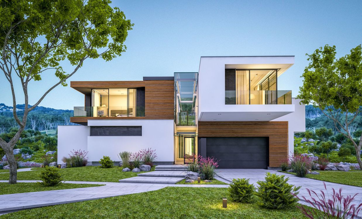 Construction de maison neuve moderne