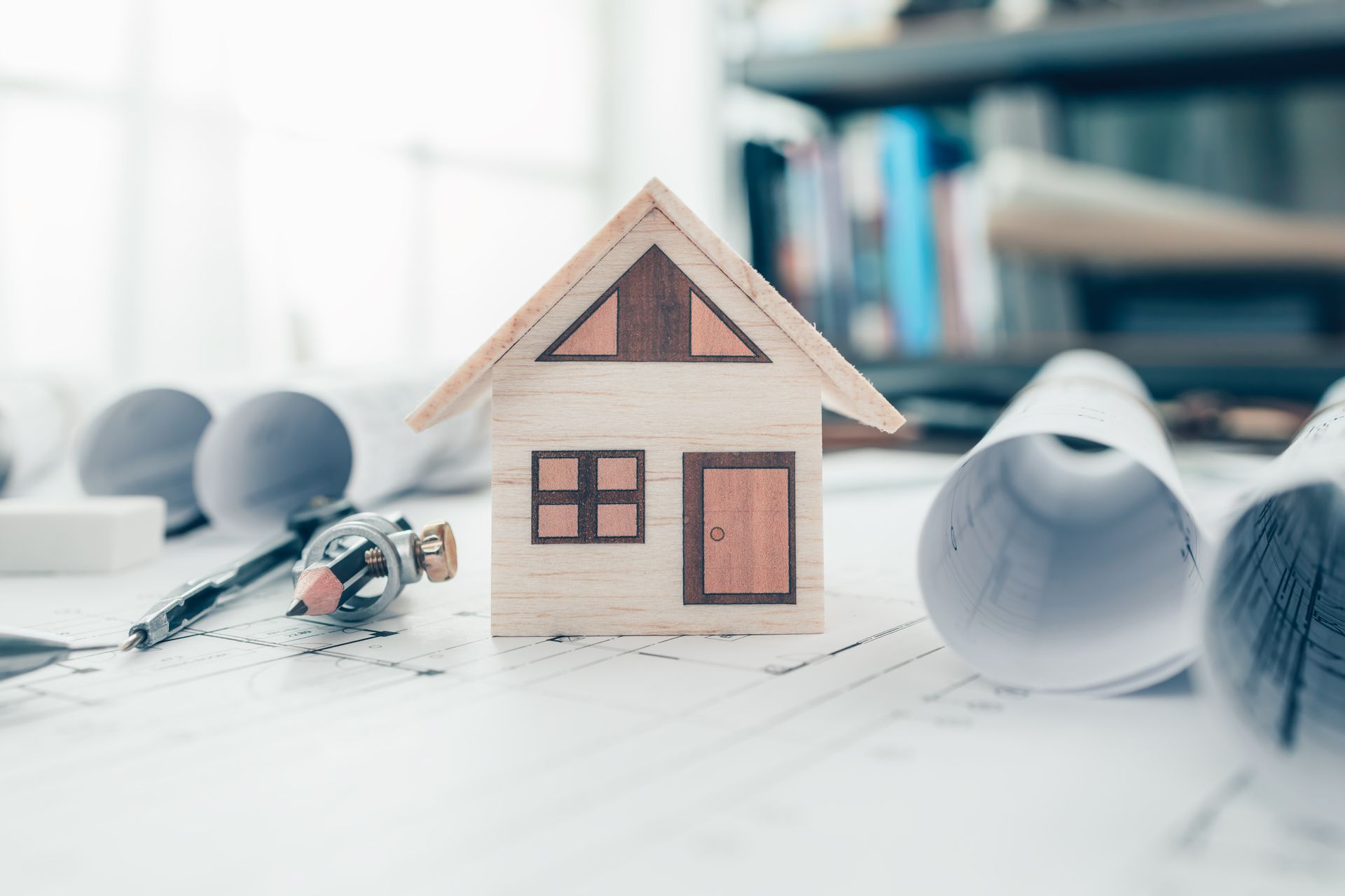 Maison en bois avec plan