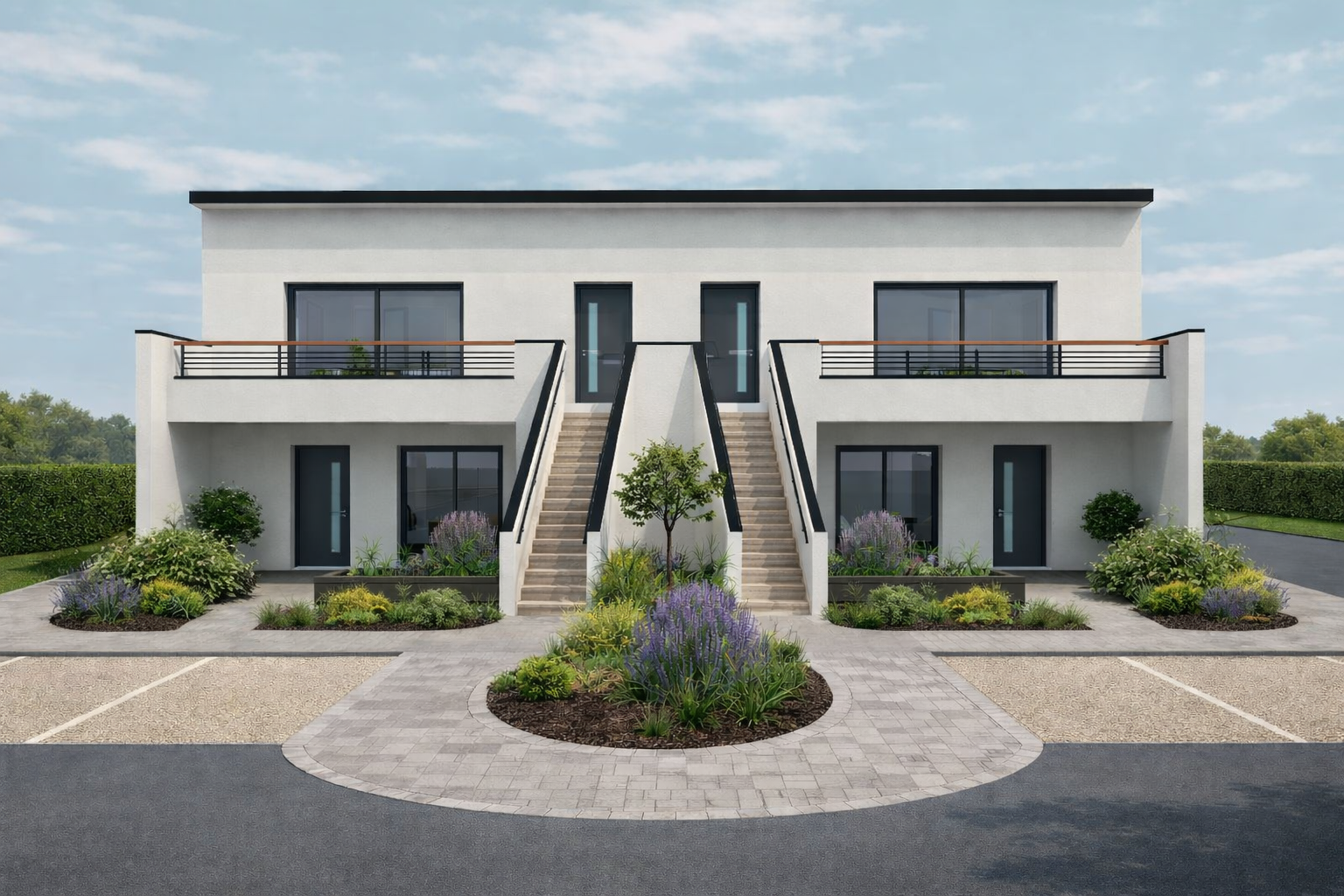 Maison en bois avec plan