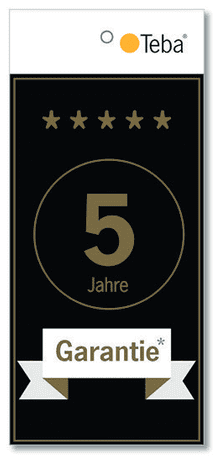 Garantieschein von Teba