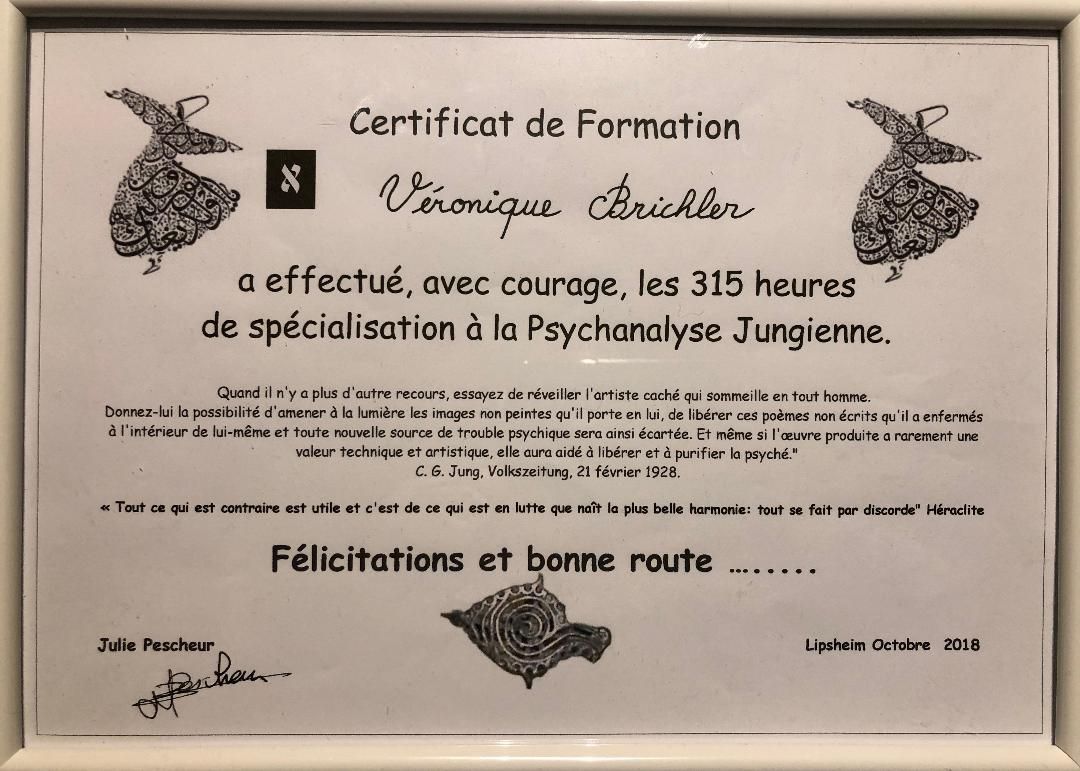 Certificat de formation psychanalyse jungienne