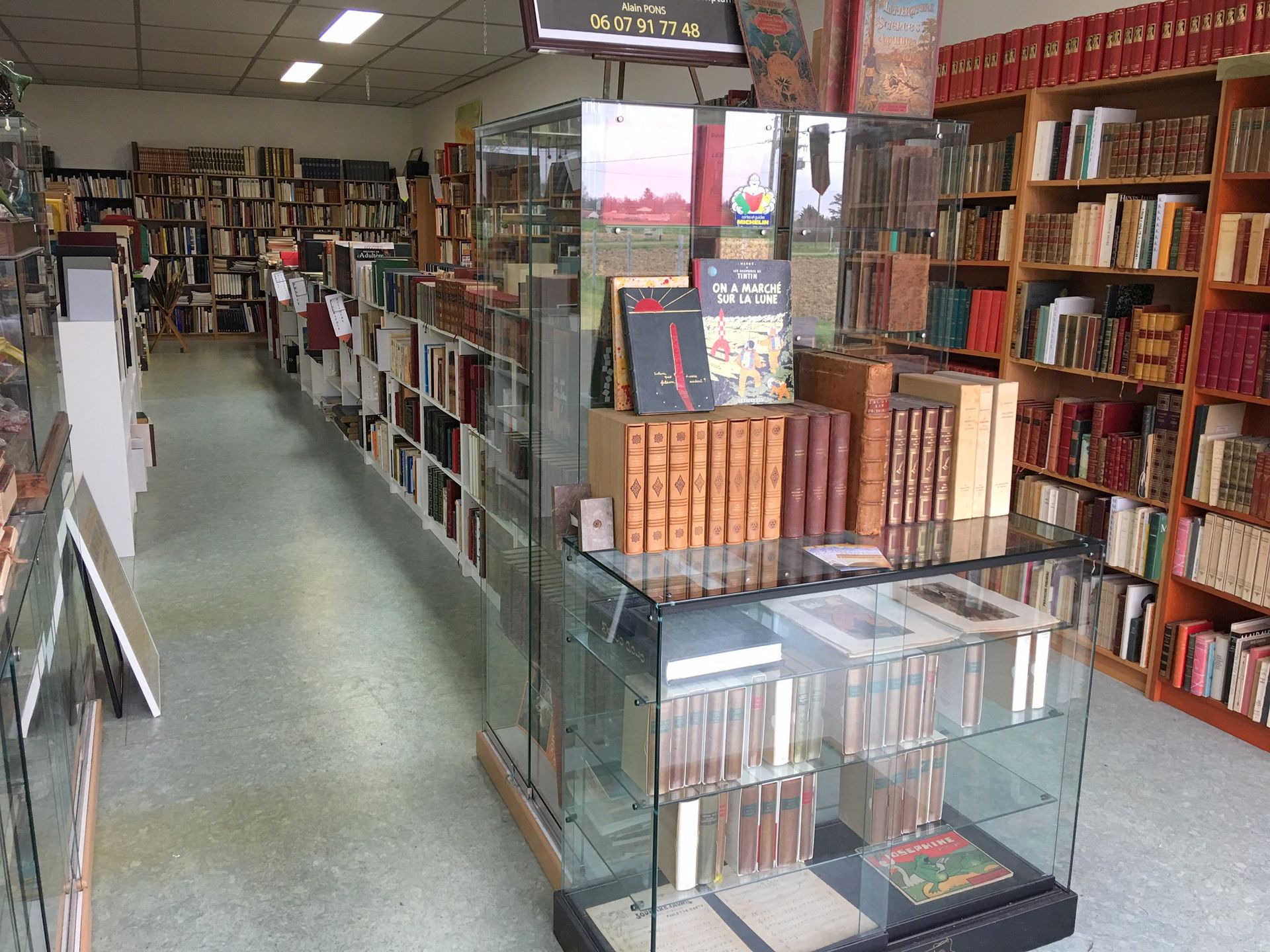 Un rayon de bibliothèque.