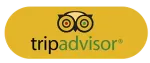 Un logotipo amarillo de Tripadvisor sobre un fondo blanco.