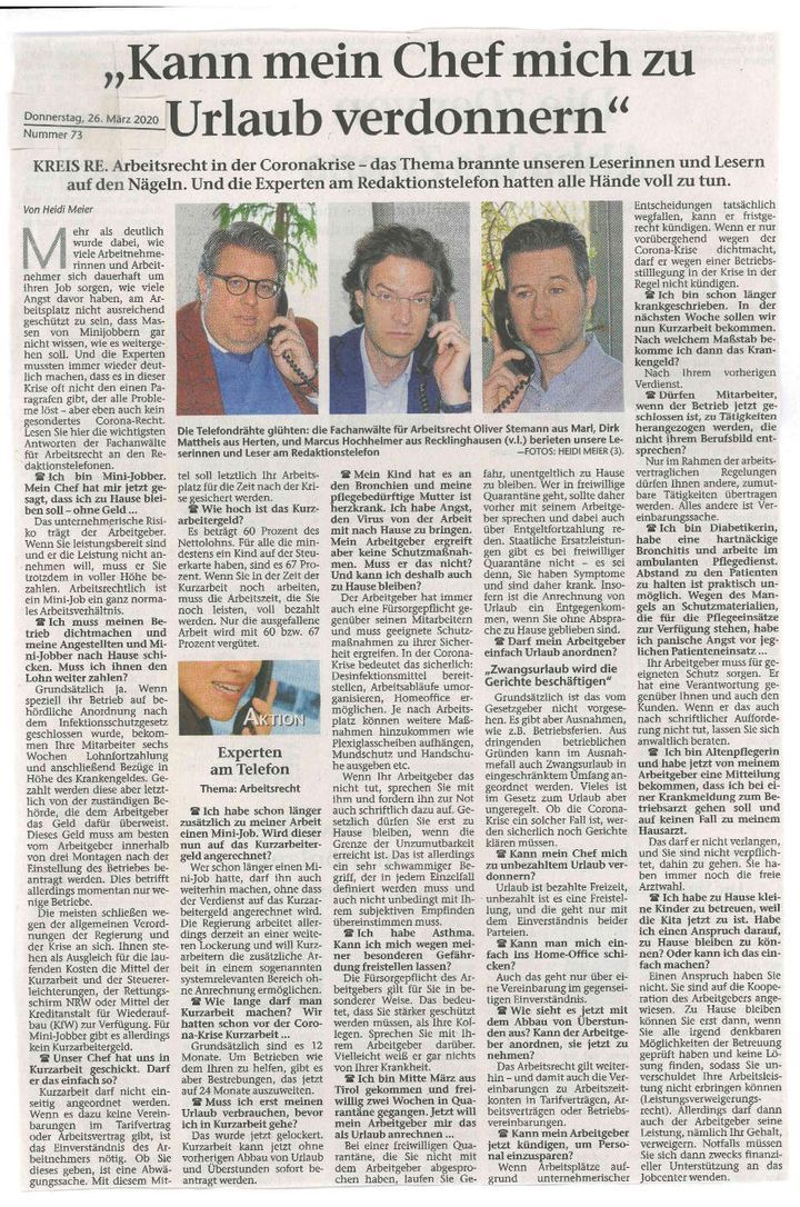 Zeitungsartikel Berichte