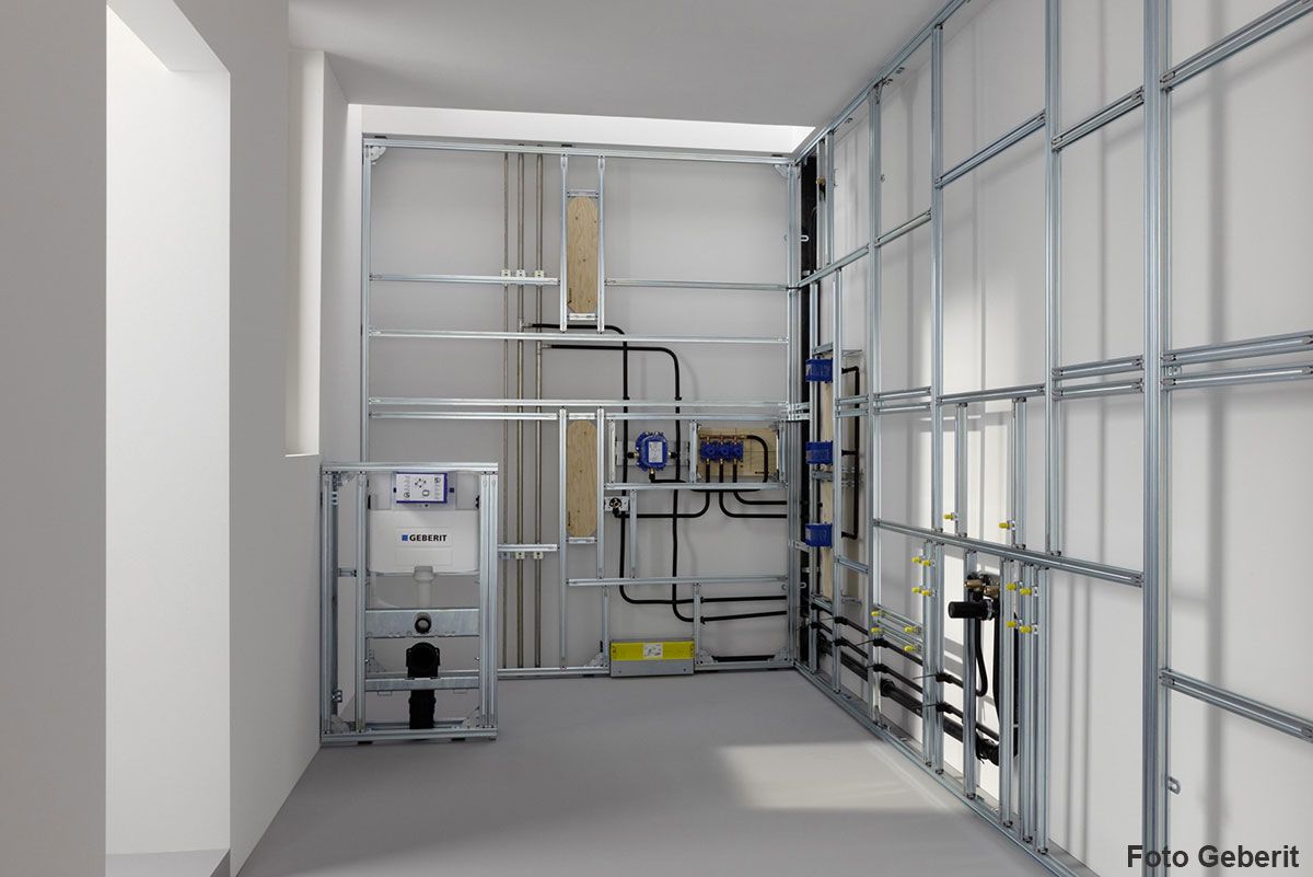 Sanitärinstallation Foto Geberit