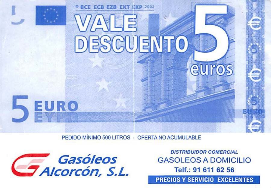 Un billete de 5 euros con la imagen de un edificio.