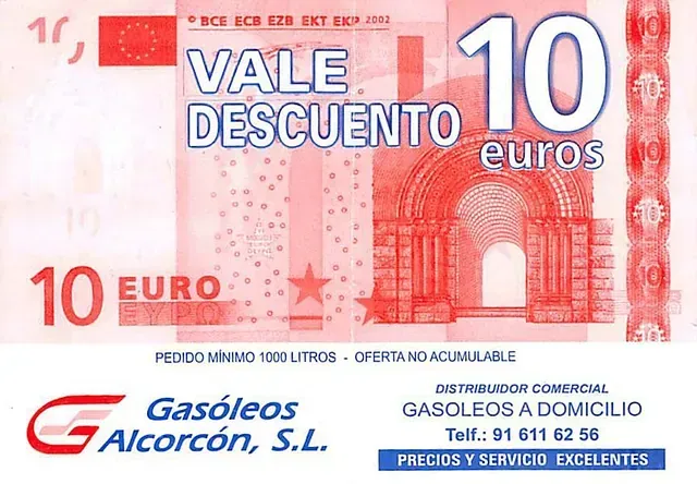 Un billete de 10 euros con una estrella