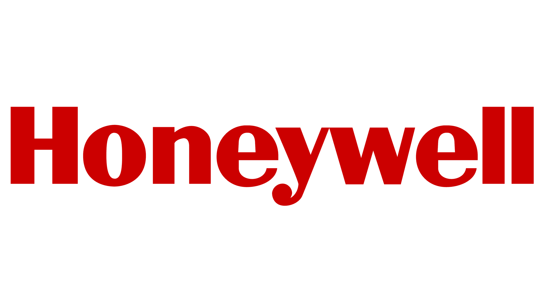 Logotipo de Honeywell en texto rojo sobre fondo blanco.