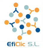 Un logotipo para SL eficiente muestra una estructura molecular
