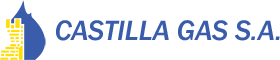 Un logotipo azul y amarillo para Castilla Gas SA