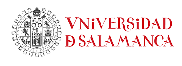Se muestra un logotipo de la Universidad de Salamanca sobre un fondo blanco.