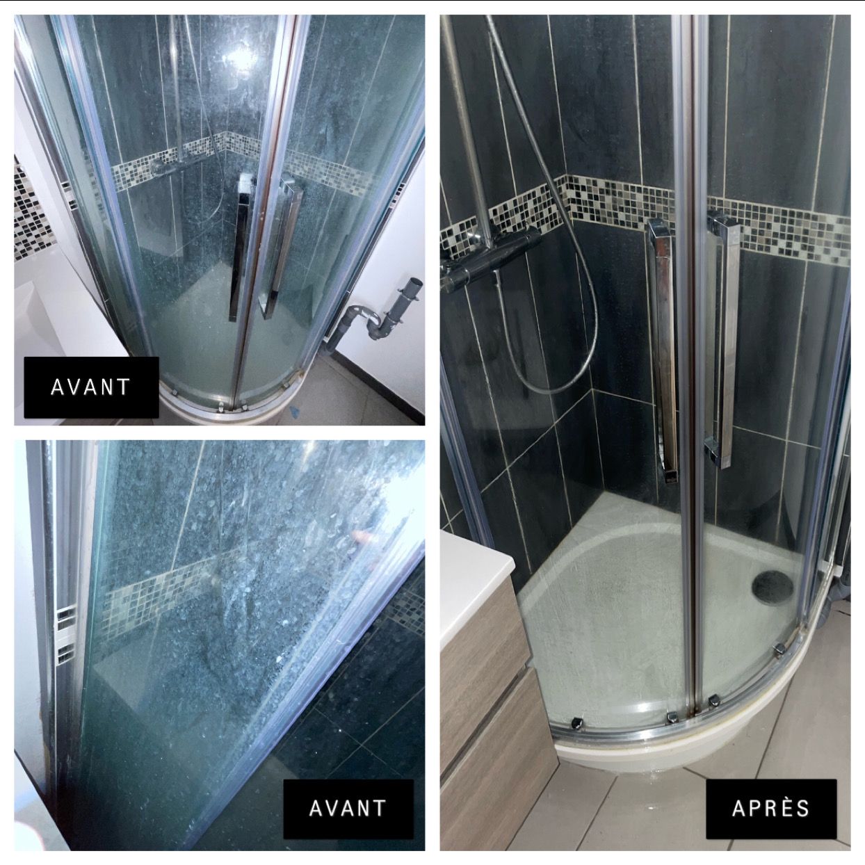 Nettoyage d'une douche